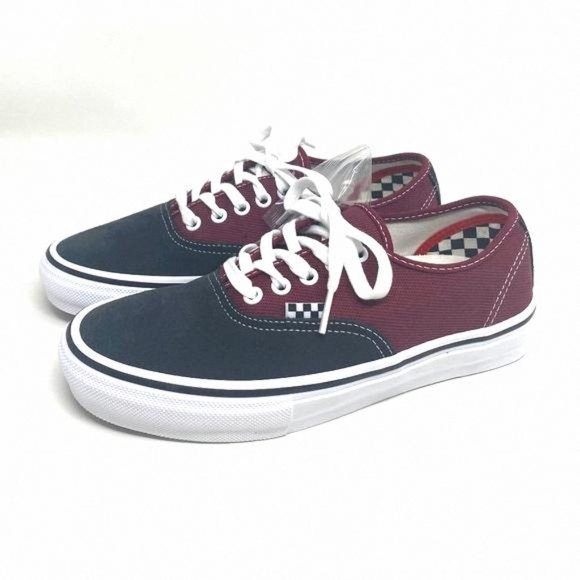 VANS Women’s Black Red Skate Authentic Low Top VN0A5FC8249 Size Casual Canvas - Picture 2 of 10